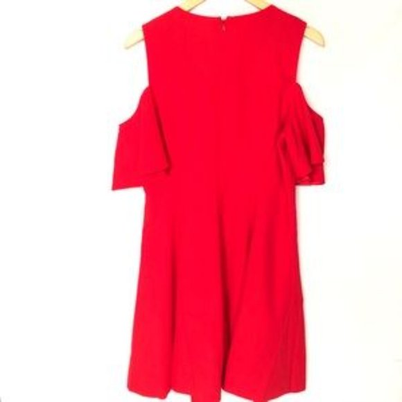 Club Monaco Red Shoulder Dress - Picture 5 of 7